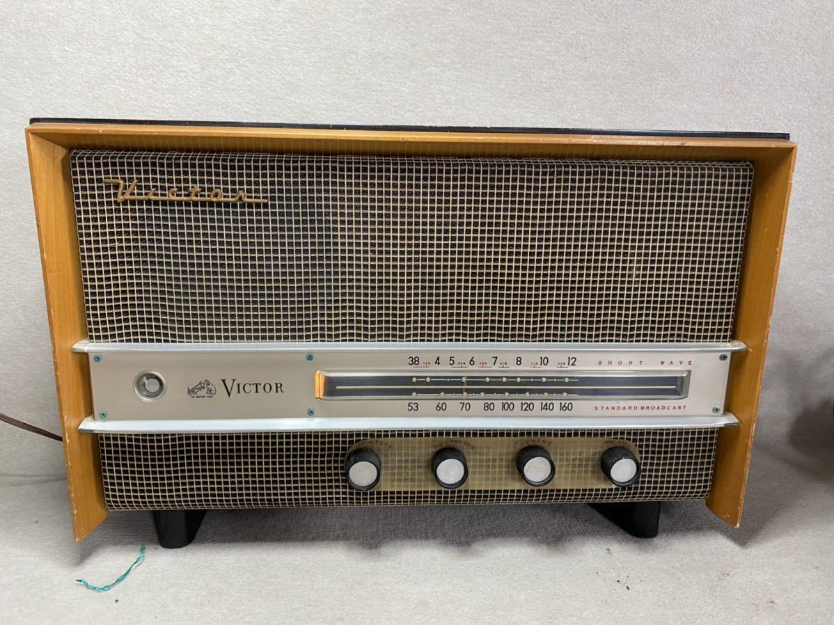 Yahoo!オークション - 昭和レトロ ビクター ラジオ 6A-2602 真空管 Vi