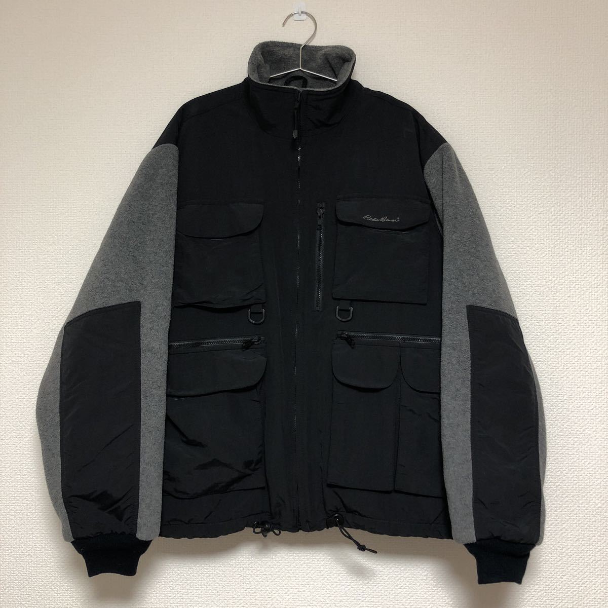 80s Eddie Bauer エディーバウアー フィッシングジャケット 黒タグ