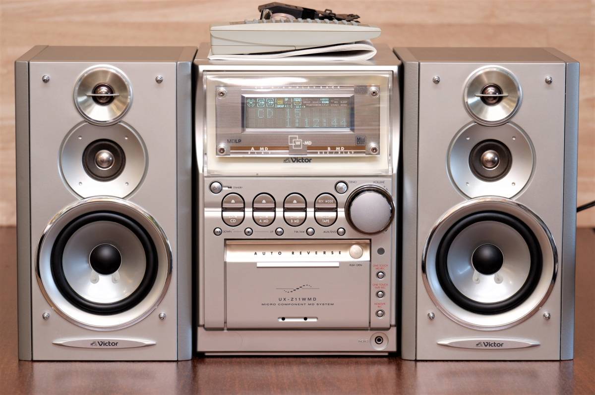 Yahoo!オークション - VICTOR UX-Z11WMD CD/2MD/TAPE/TUNER/ ミニコン