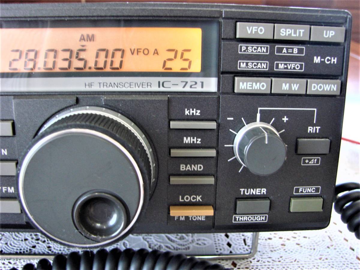 Yahoo!オークション - ICOM IC-721 HF TRANSCEIVER ジャンク扱