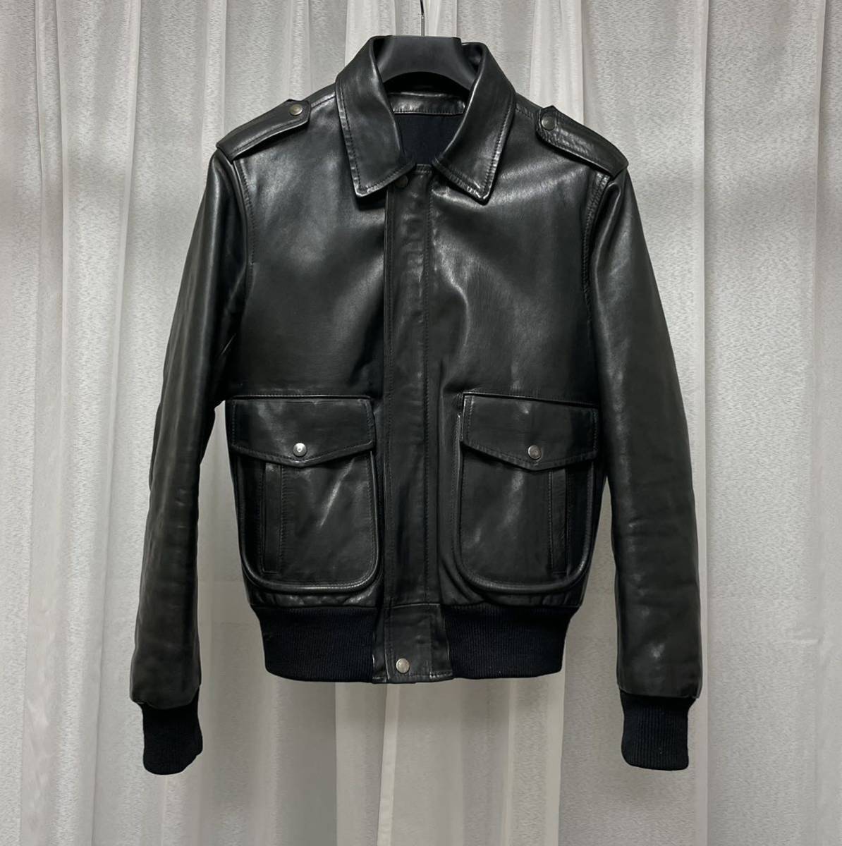 Yahoo!オークション - 美品 06AW マルタンマルジェラ A-2 レザー フラ