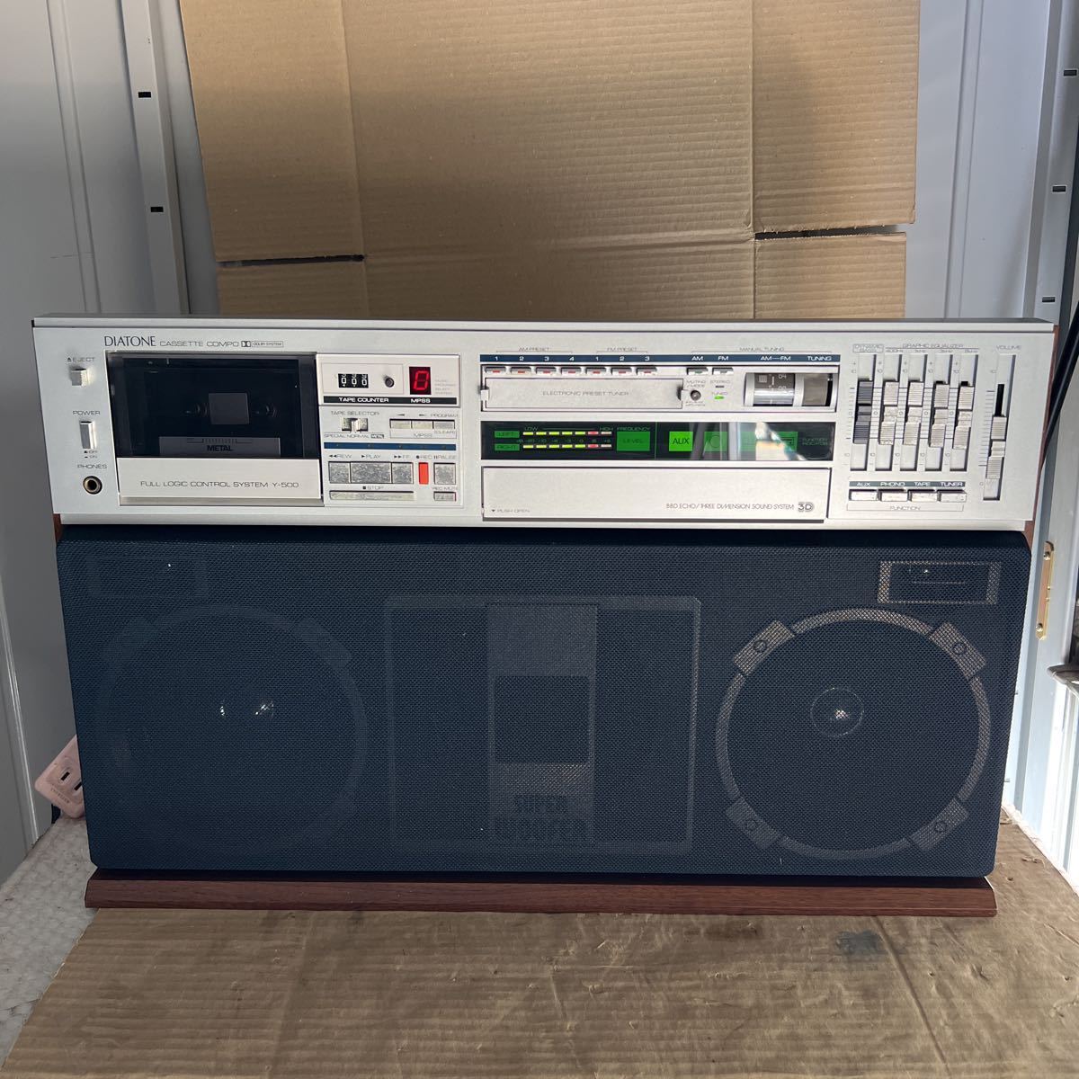 Yahoo!オークション - DIATONE Y-500 大型ラジカセ カセットコンポ 三
