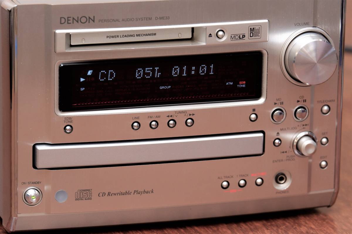 Yahoo!オークション - DENON D-ME33 CD/MD/TUNER/AMP ミニコンポ 極美