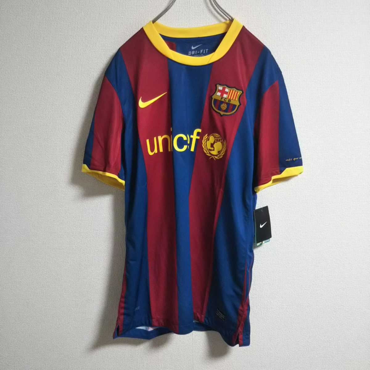サイズM 新品タグ付き NIKE FCバルセロナ ユニフォーム バルサ 本物