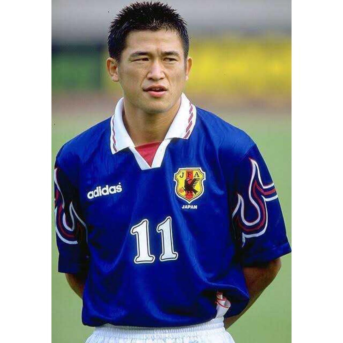 日本代表 97年 フランスW杯予選 カズ 三浦知良 アウェイ 長袖
