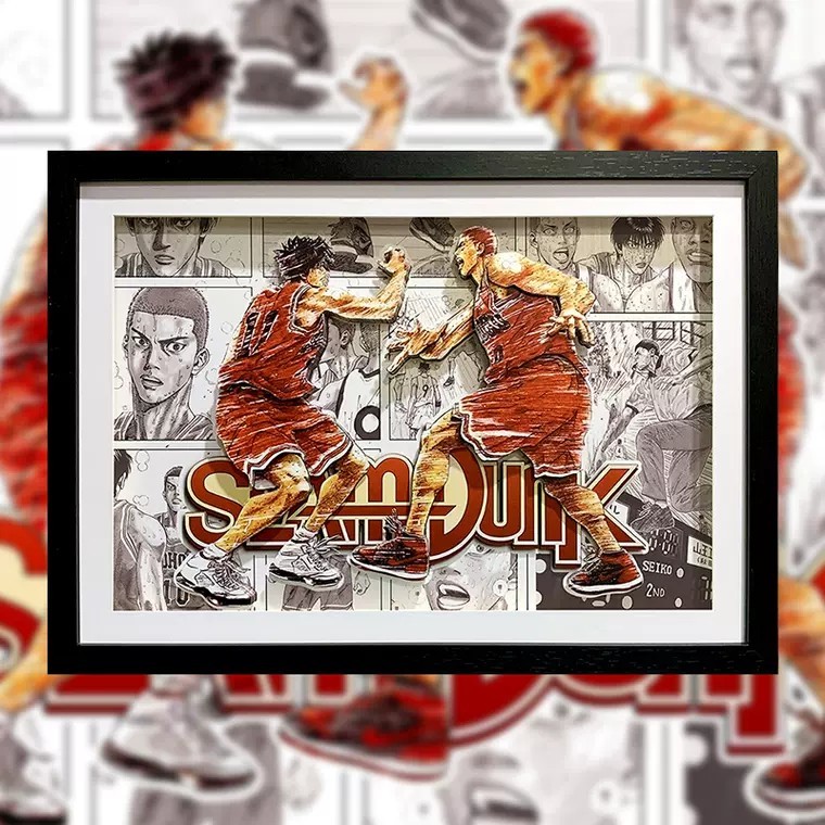 SLAM DUNK スラムダンク 立体画 3D 湘北高校バスケ部 A ・桜木花道