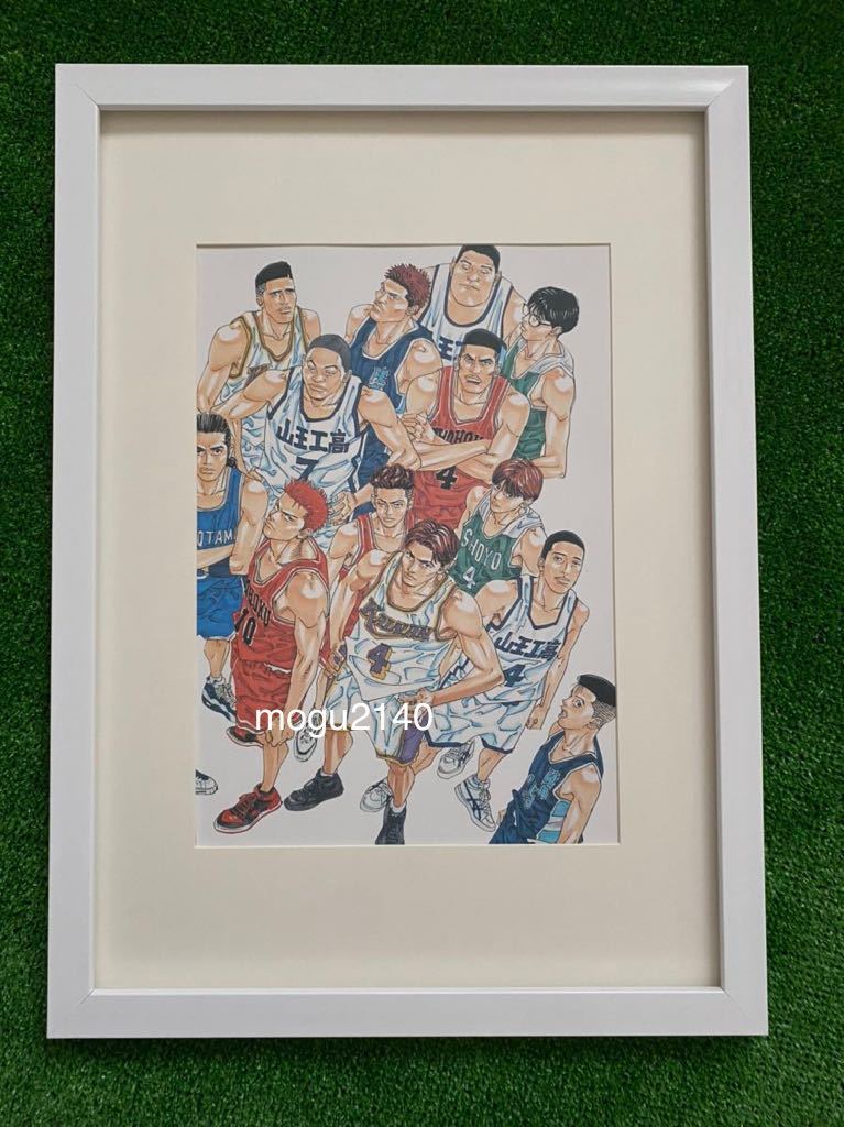 額装品】スラムダンク SLAM DUNK 井上雄彦 湘北 桜木花道 流川楓