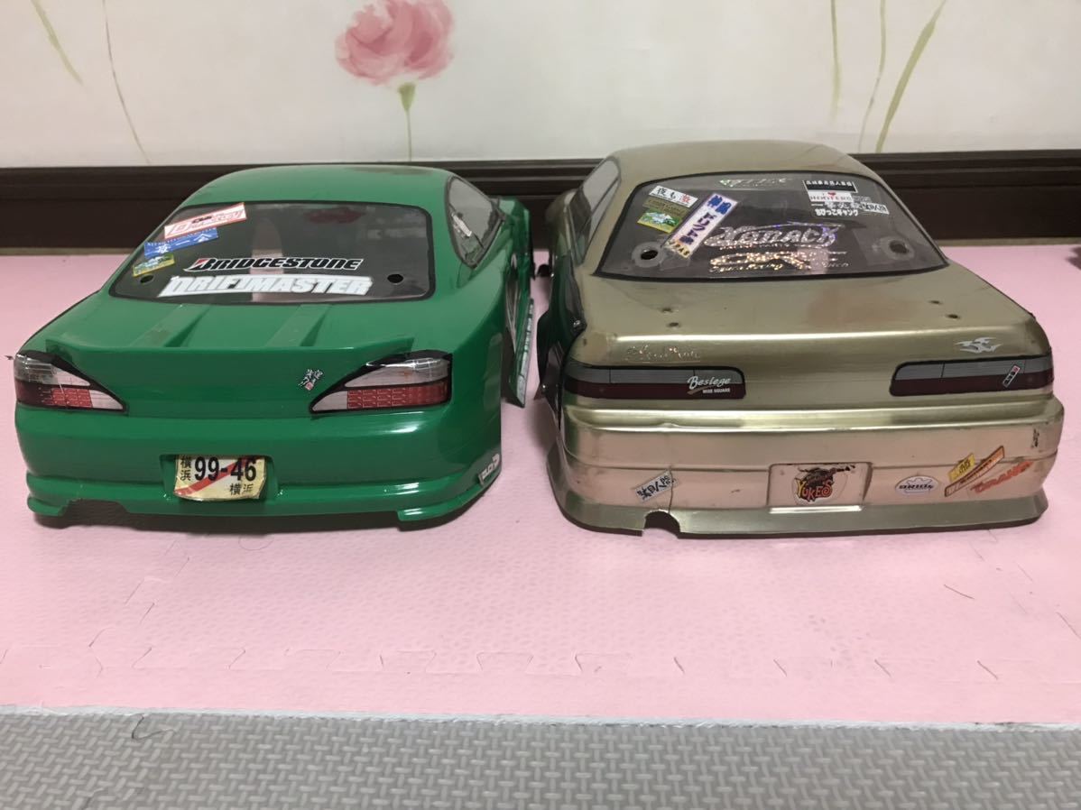 送料無料 1/10 コテコテのドリ車 ラジコンボディセット 日産 シルビア