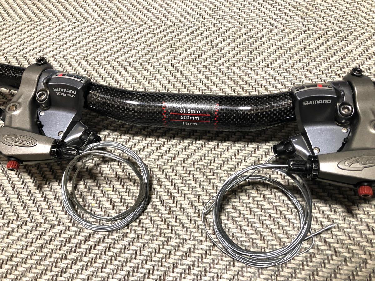 レア シマノ SL-R770 2x10s シフター 105系 2速×10速カーボンハンドル