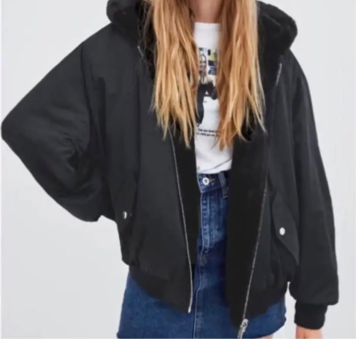 ZARA ザラ/ リバーシブル ボンバージャケット ファージャケット｜Yahoo