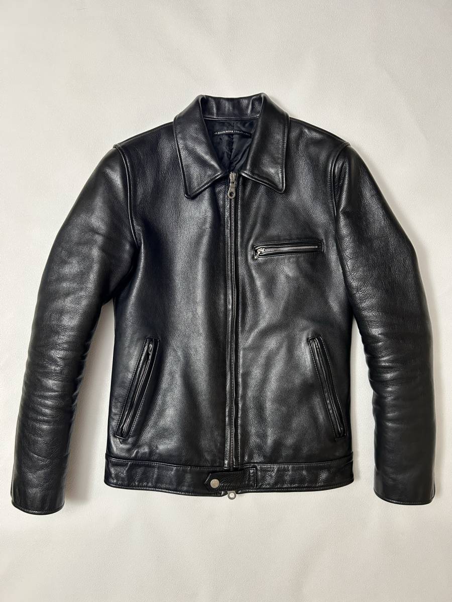 BACKBONE バックボーン Sサイズ シングルライダース ブラック レザー