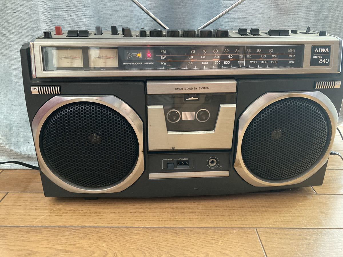 Yahoo!オークション - 22-1311 ジャンク 昭和レトロ AIWA TPR-840 STER