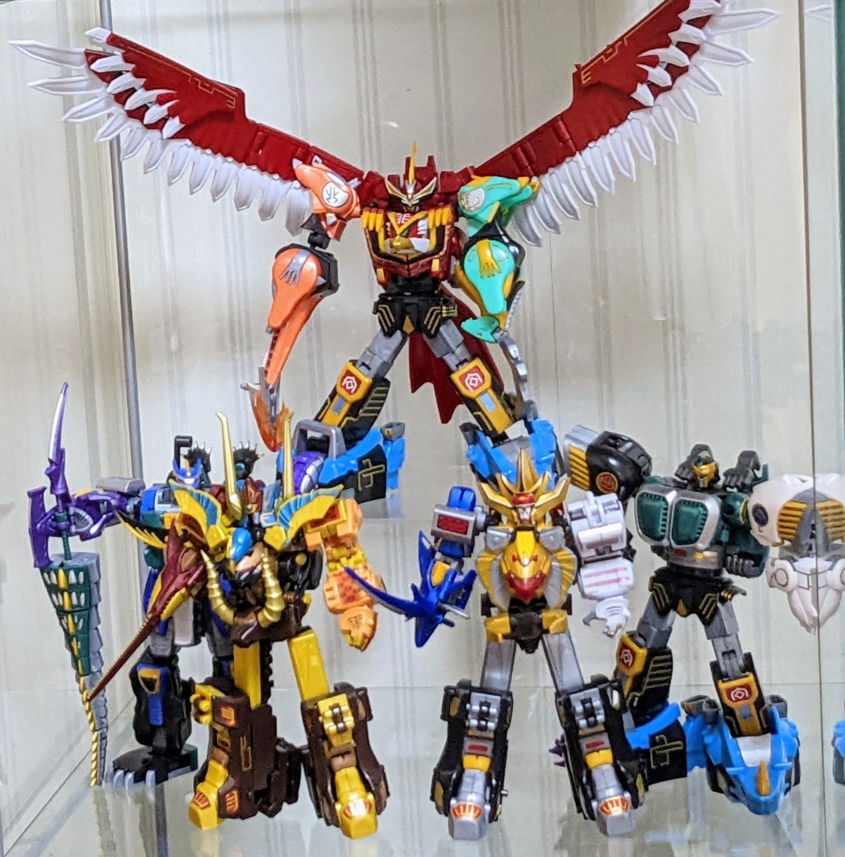 SMP百獣戦隊ガオレンジャー ミニプラ5種組み立て済 ガオキング ガオ