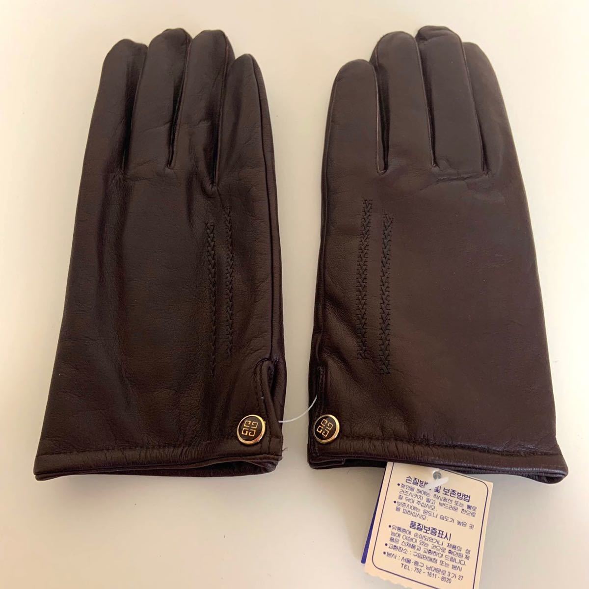 未使用 GIVENCHY ジバンシー 革手袋 牛革製 レザーグローブ GLOVES