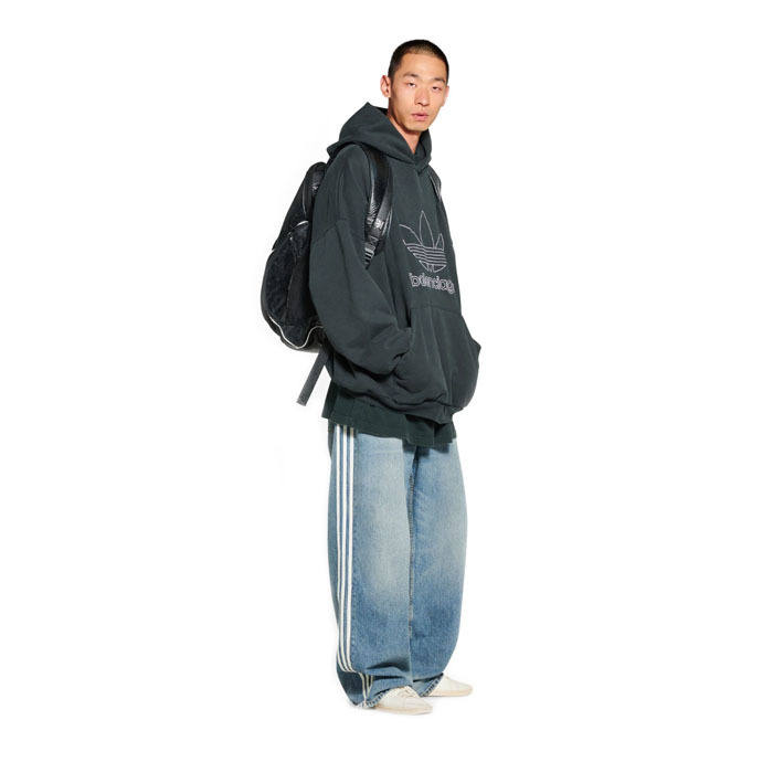 Yahoo!オークション - レア USA製 BALENCIAGA元ネタ 90s adidas トレフ