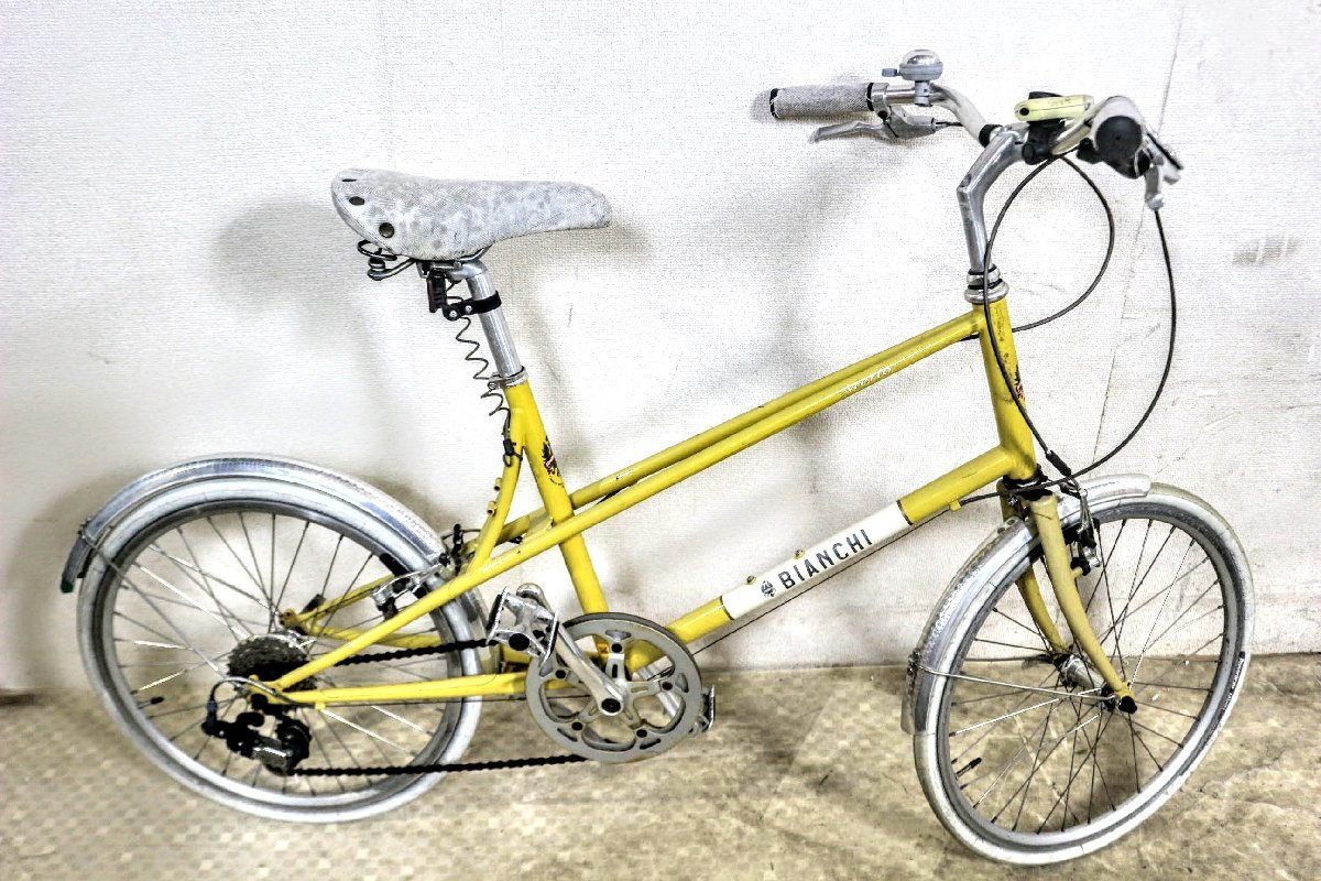 Yahoo!オークション - 20インチ BIANCHI MERLO ビアンキ ミニベロ 7段
