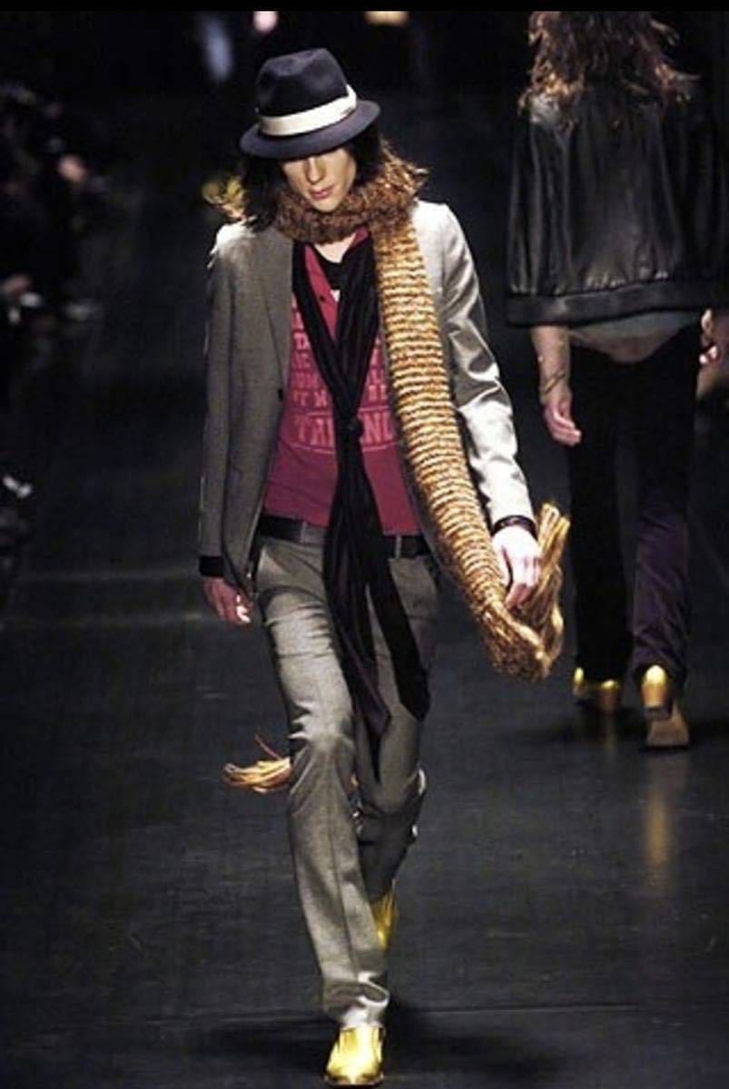 Yahoo!オークション - 05AW 名作 Dior Homme ロングマフラー エディス