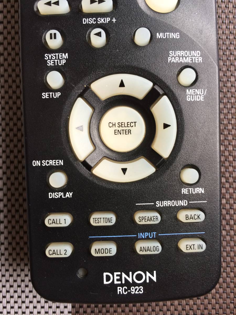 送料無料 DENON デノン 純正 AVサラウンドアンプ AVC-3570用リモコン