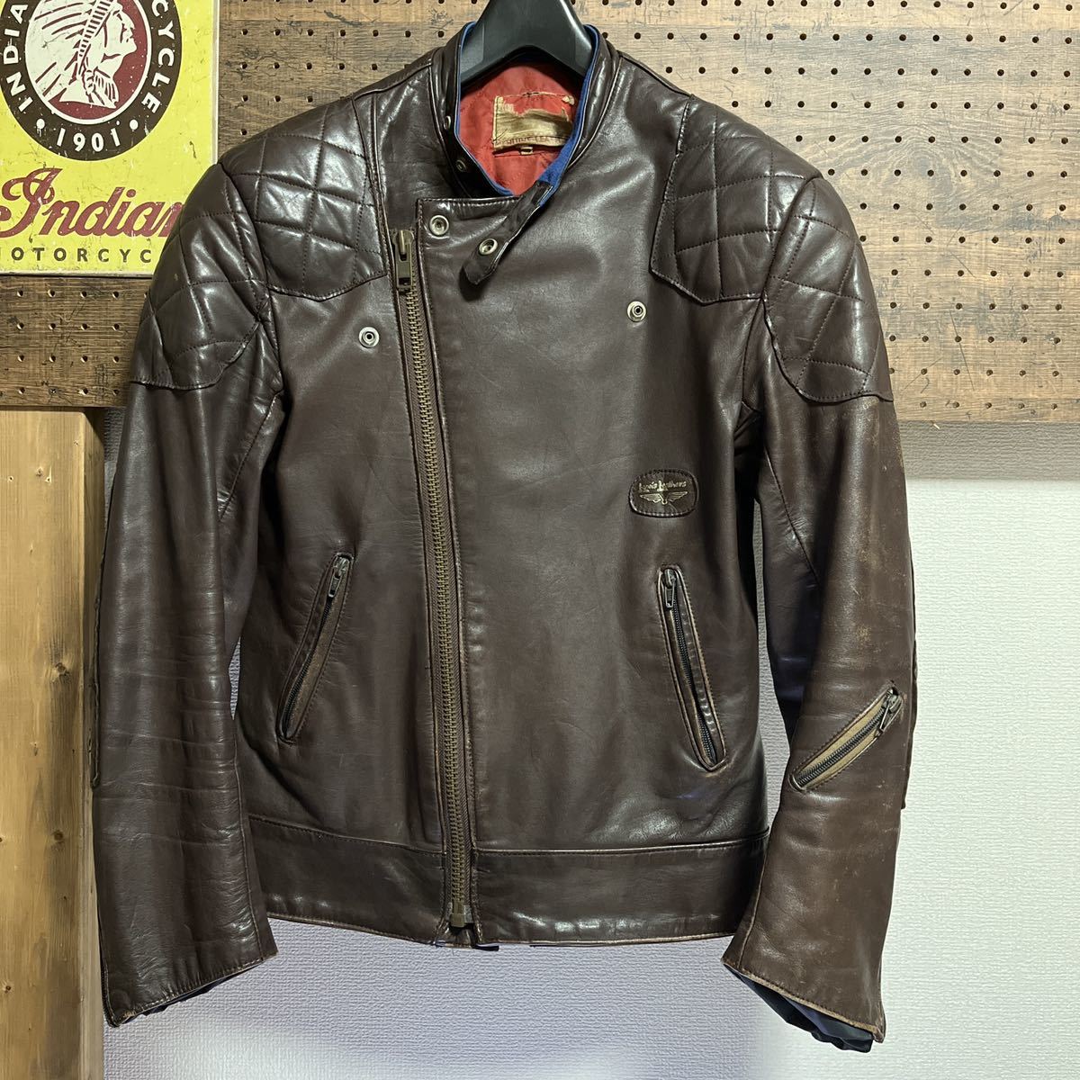 70s ルイスレザー スーパーモンザ 34 ヴィンテージ 希少カラー