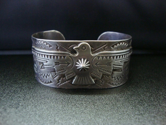 Yahoo!オークション - 希少NAVAJO Vintageサンダーバード バングル シ