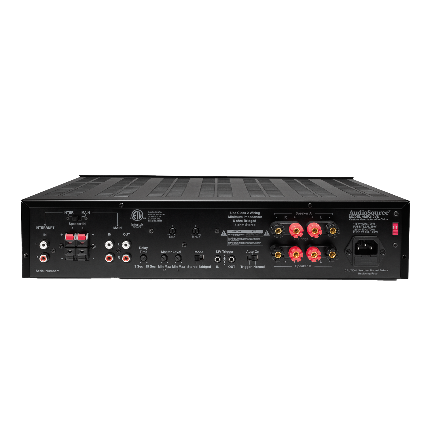 AD508 8-Channel Digital Multi-Zone Amplifier - AudioSource