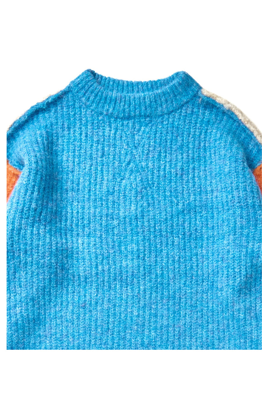 COLOR BLOCK KNIT PULLOVER — aulaaila