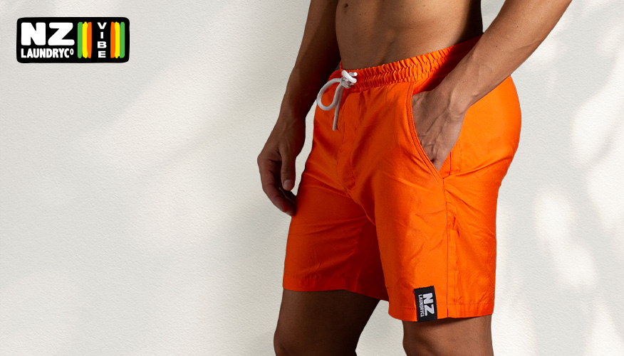 NZLC Vibe Orange Shorts - Swimwear range at aussieBum
