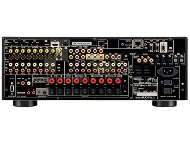 デノン、7ch AVアンプ「3808」のアップグレードモデル
