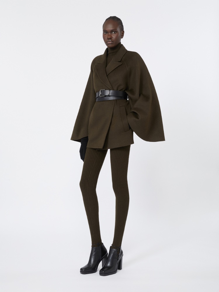 ヴェルナ] ピュア キャメル ショート コート, moss green | Max Mara