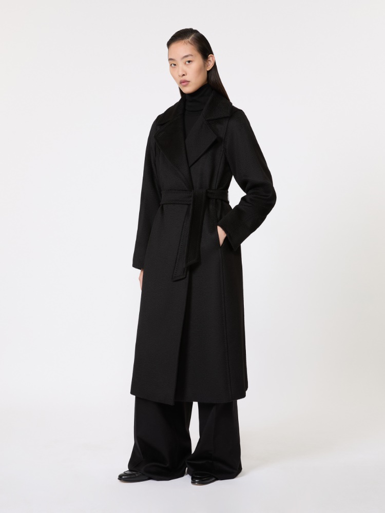 マニュエラ] ピュア キャメル アイコン コート, black | Max Mara