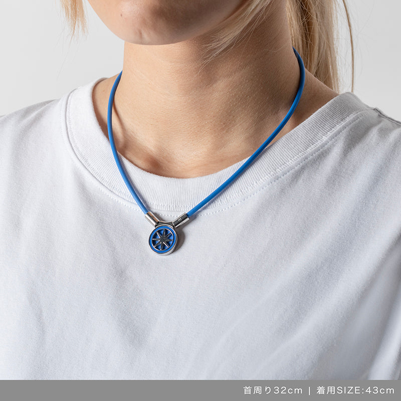 Healthcare Necklace Earth mini 2.0 Blue×Silver 青木瀬令奈モデル