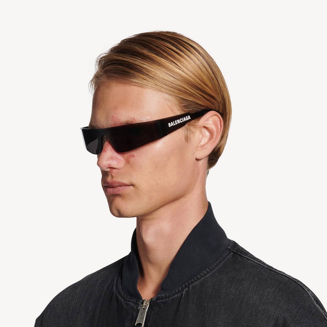 Mono Rectangle Sunglasses in Black | Balenciaga US