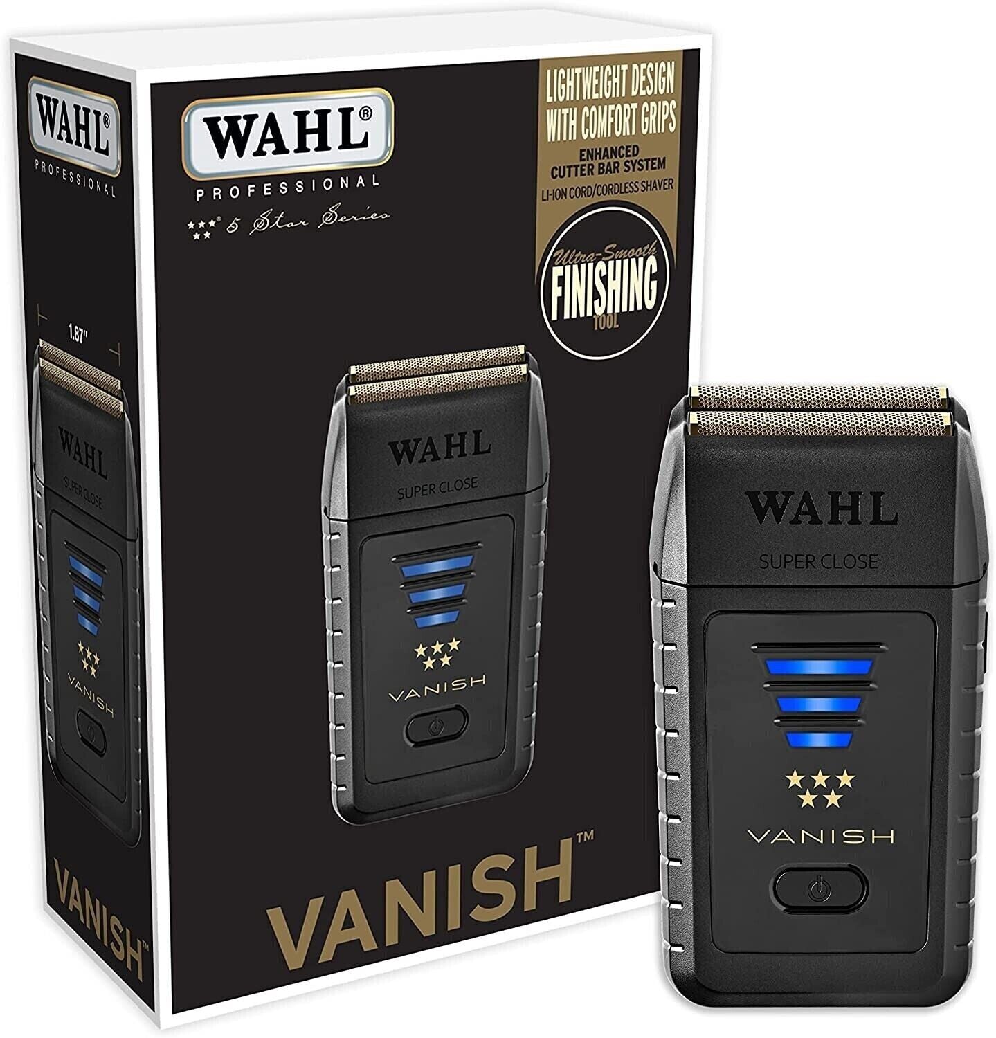 Wahl Cordless Black Magic Clip Clipper, Black Detailer Trimmer