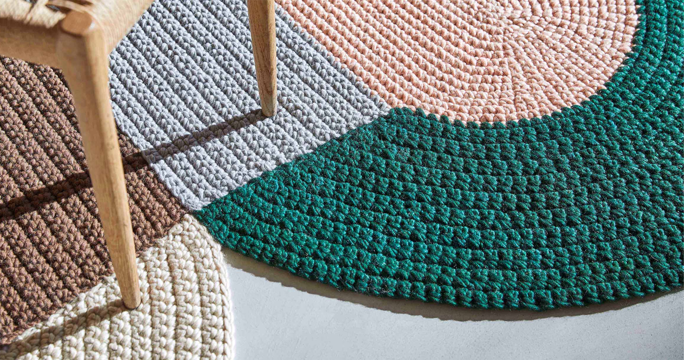 CROCHET COLLECTION トリオミックス ラグ 180×300cm［GAN］ | REAL