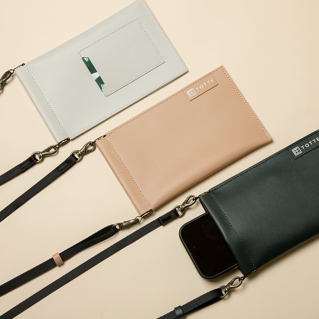 スマホショルダーポーチL 大人かわいい レディース メンズ カード