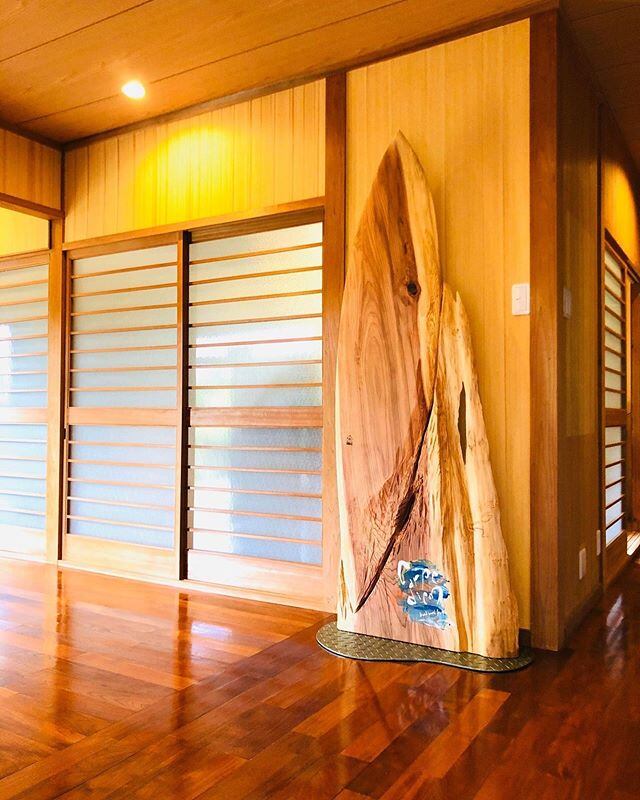 インテリア・ディスプレイ用途の木製サーフボード | WoodBoard KUKU