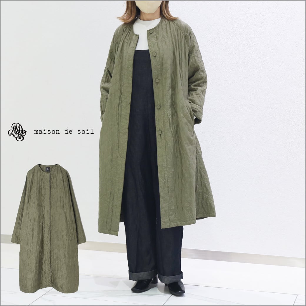 Maison de SOIL/NMDS20511 (キルティングコート) キルティングシルク