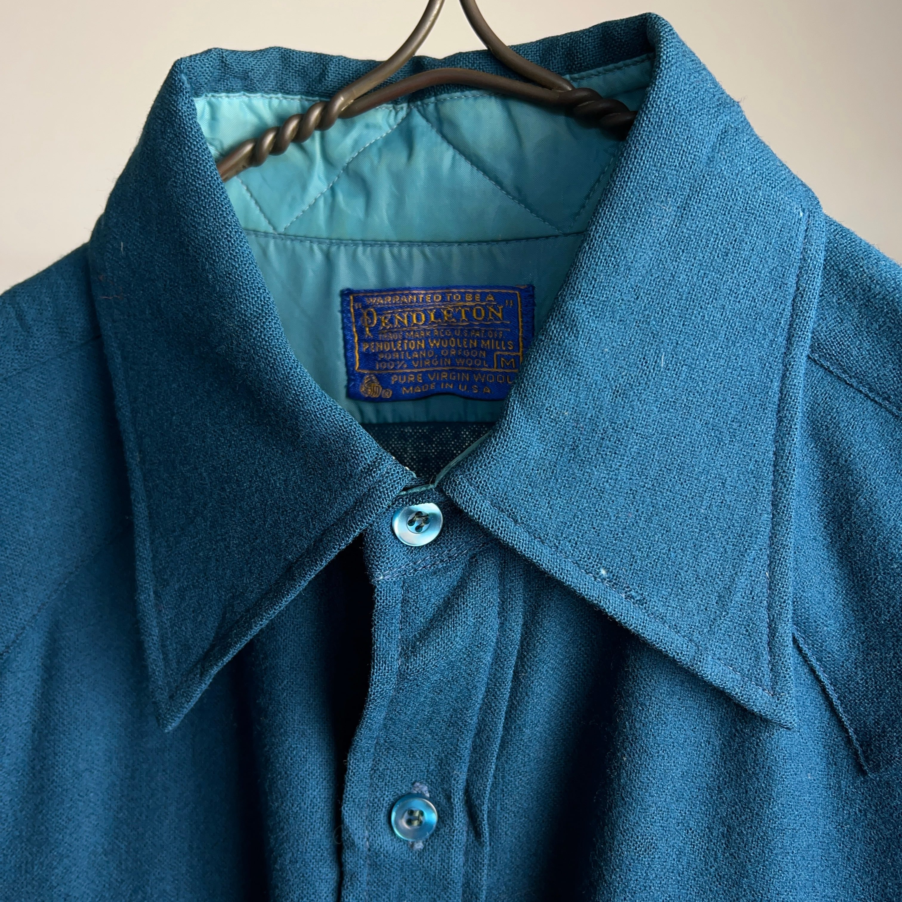 70's PENDLETON Wool Western Shirt USA製 SIZE M 70年代 ペンドルトン