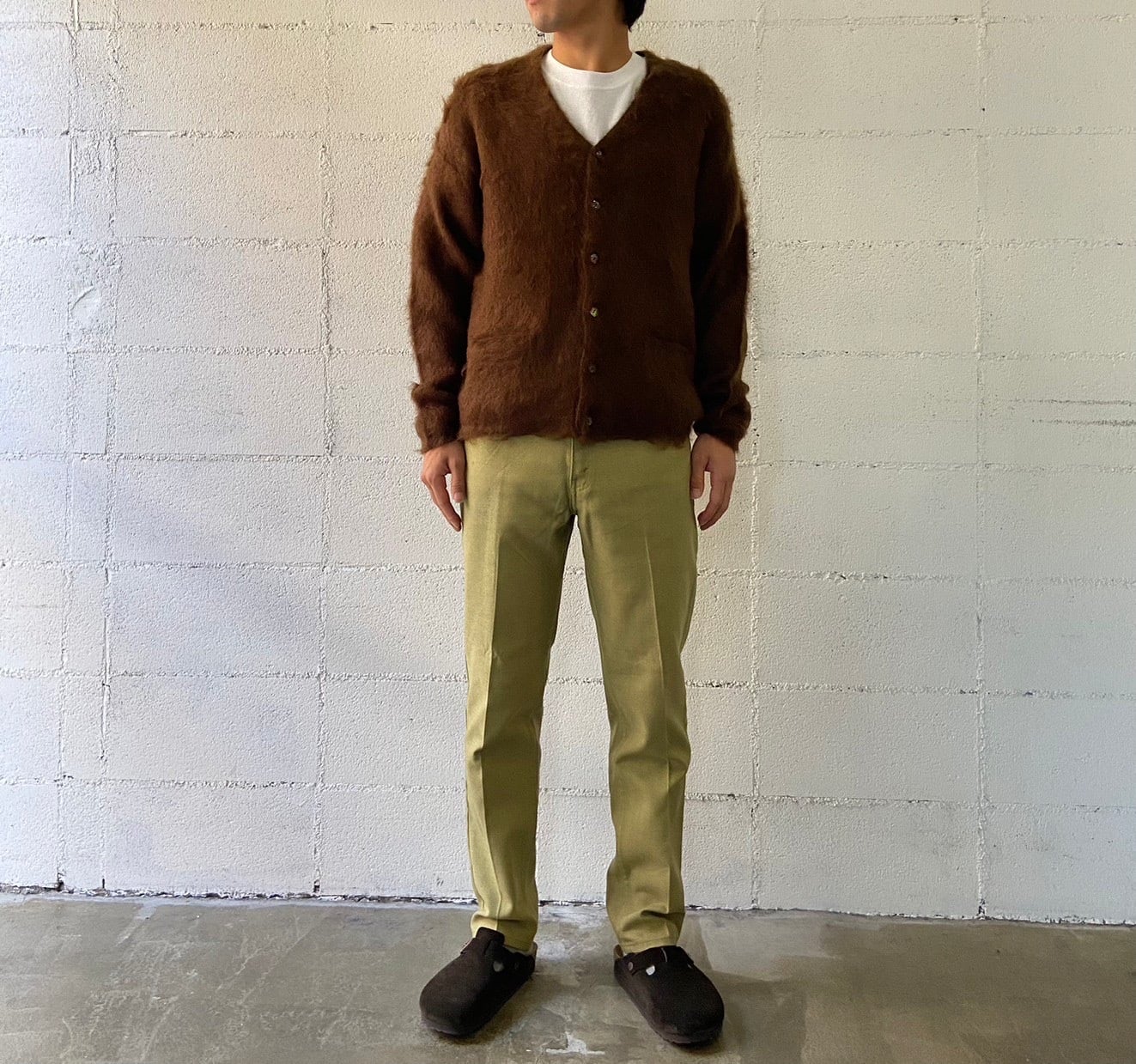 国産】STEP AHEAD Mohair Cardigan W/Pocket Solid Color Version