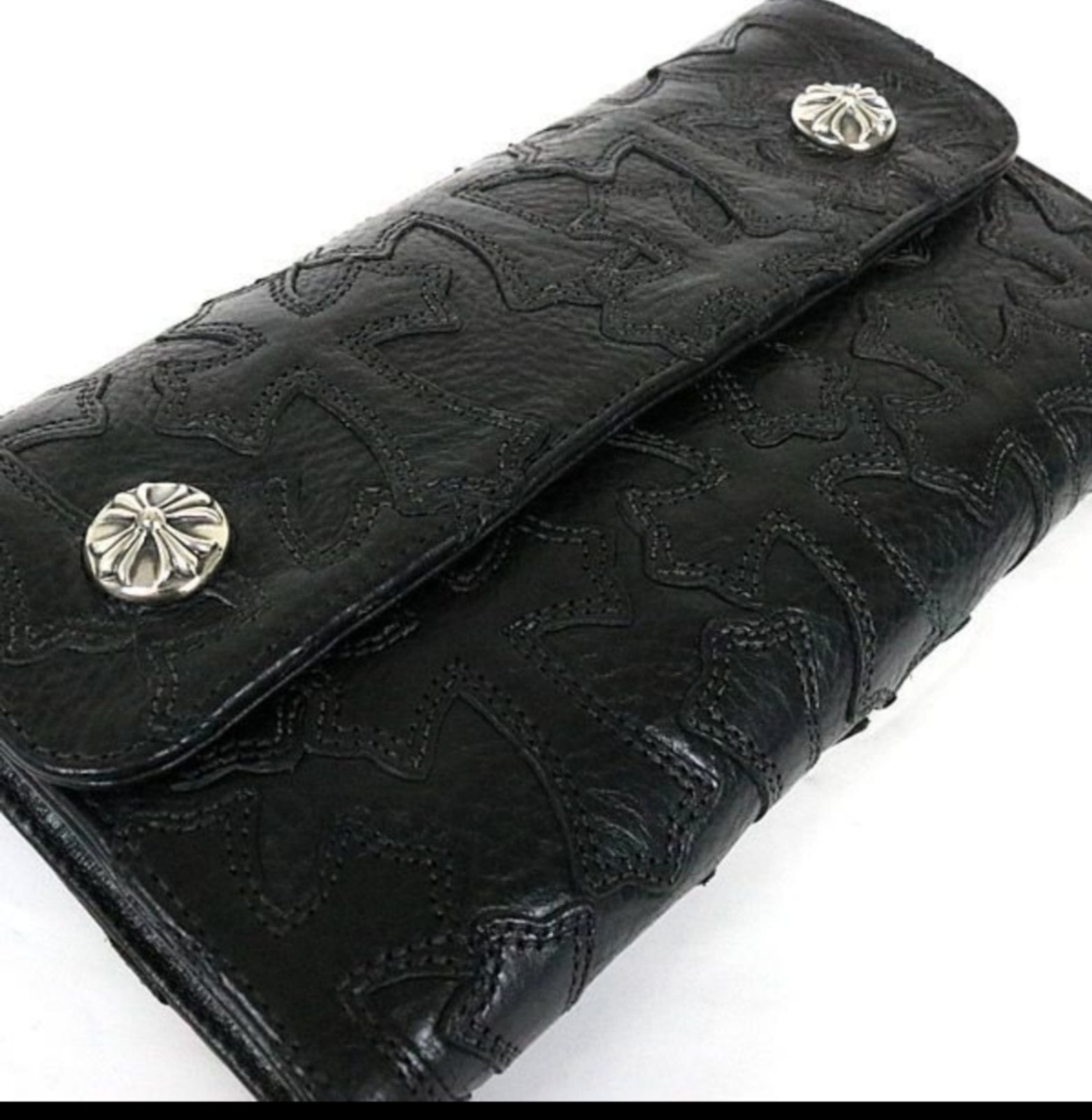 CHROME HEARTS クロムハーツ ウェーブウォレット フルセメタリークロス
