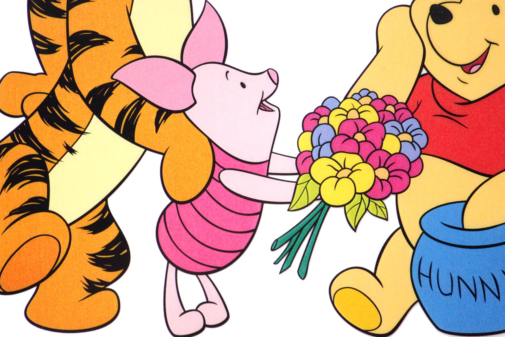 ディズニー セル画「クマのプーさん」額縁2種選択可 展示用フック付
