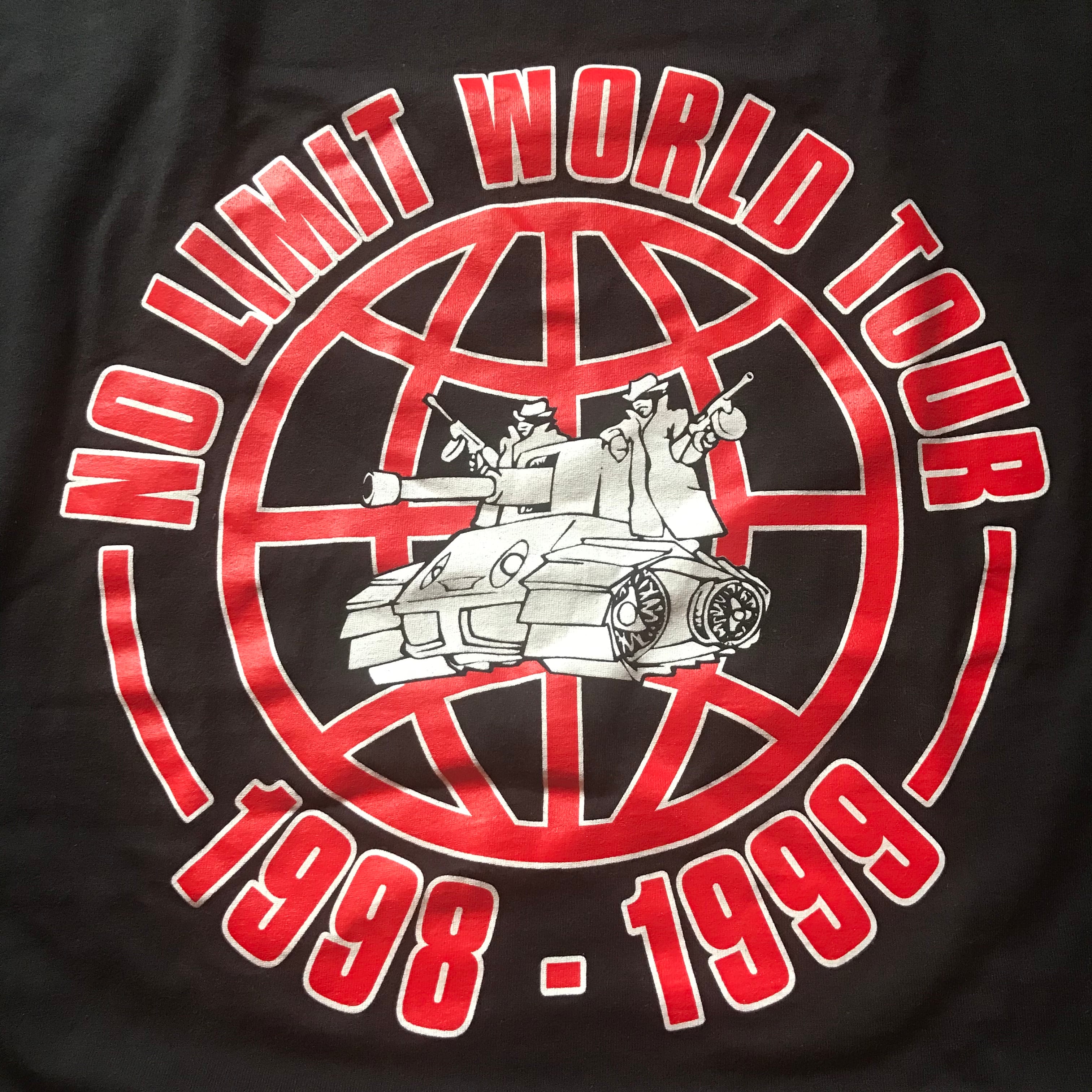 1998-1999 NO LIMIT RECORDS WORLD TOUR T-SHIRT | LIGHT CAVE
