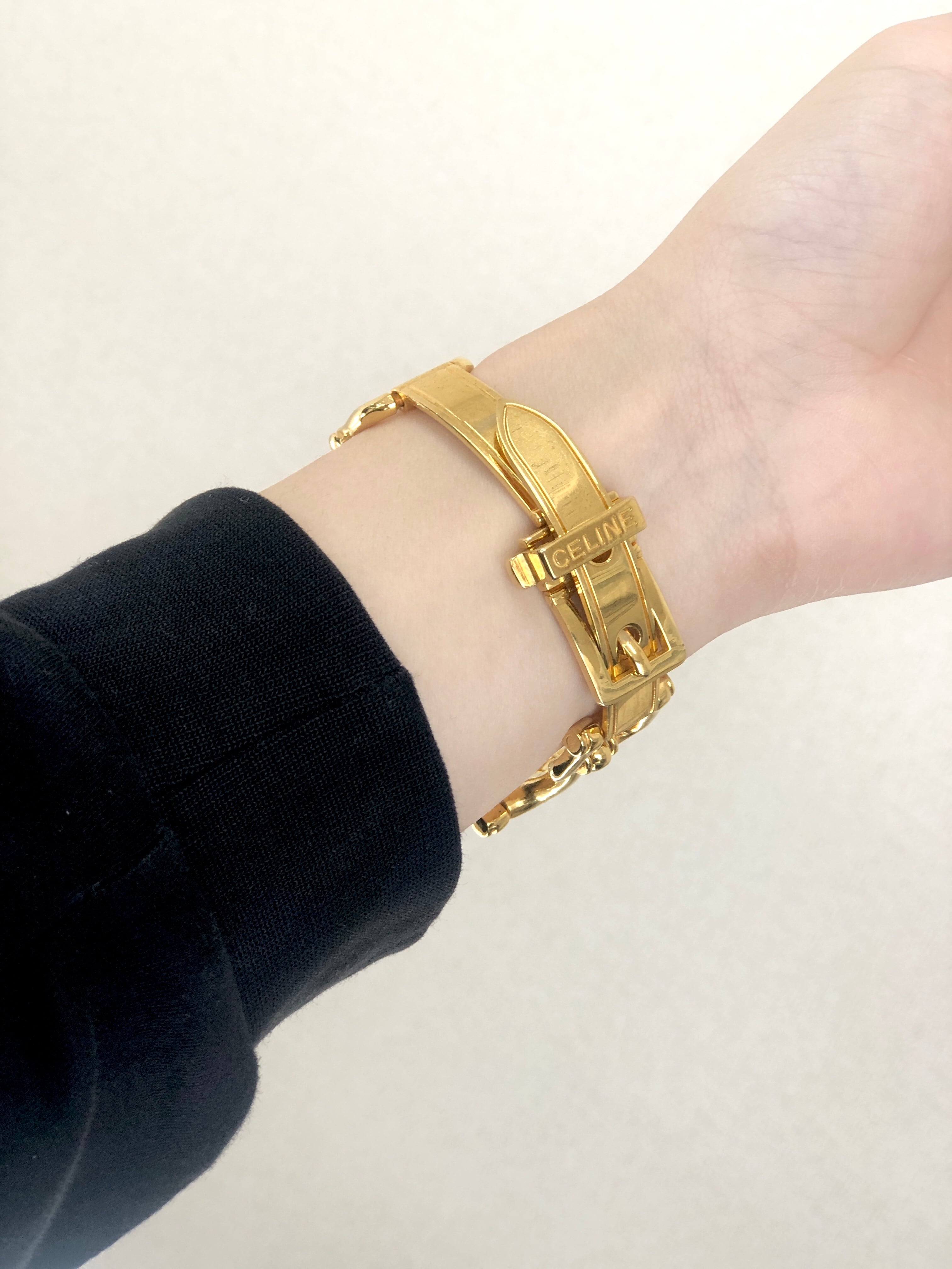 CELINE セリーヌ ホースビット ブレスレット ゴールド vintage