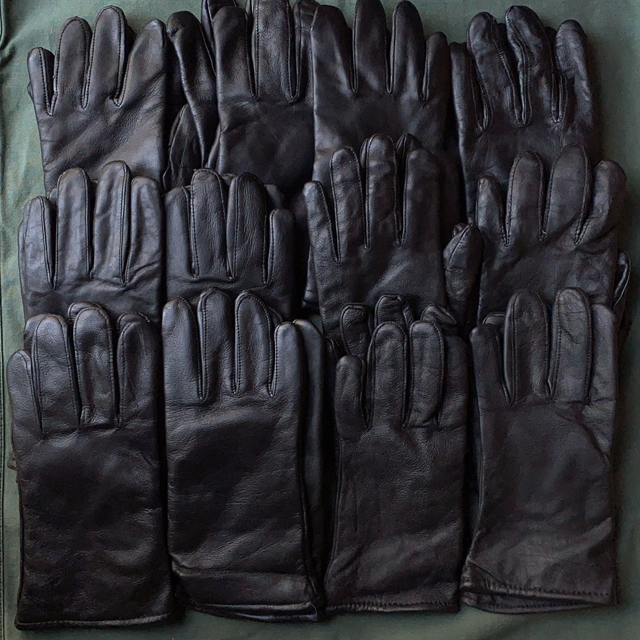 米軍実物 レザー ドレスグローブ 黒 【Deadstock】 | hab