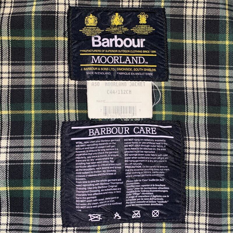 90's Barbour MOORLAND バブアー ムーアランド ワックスドジャケット