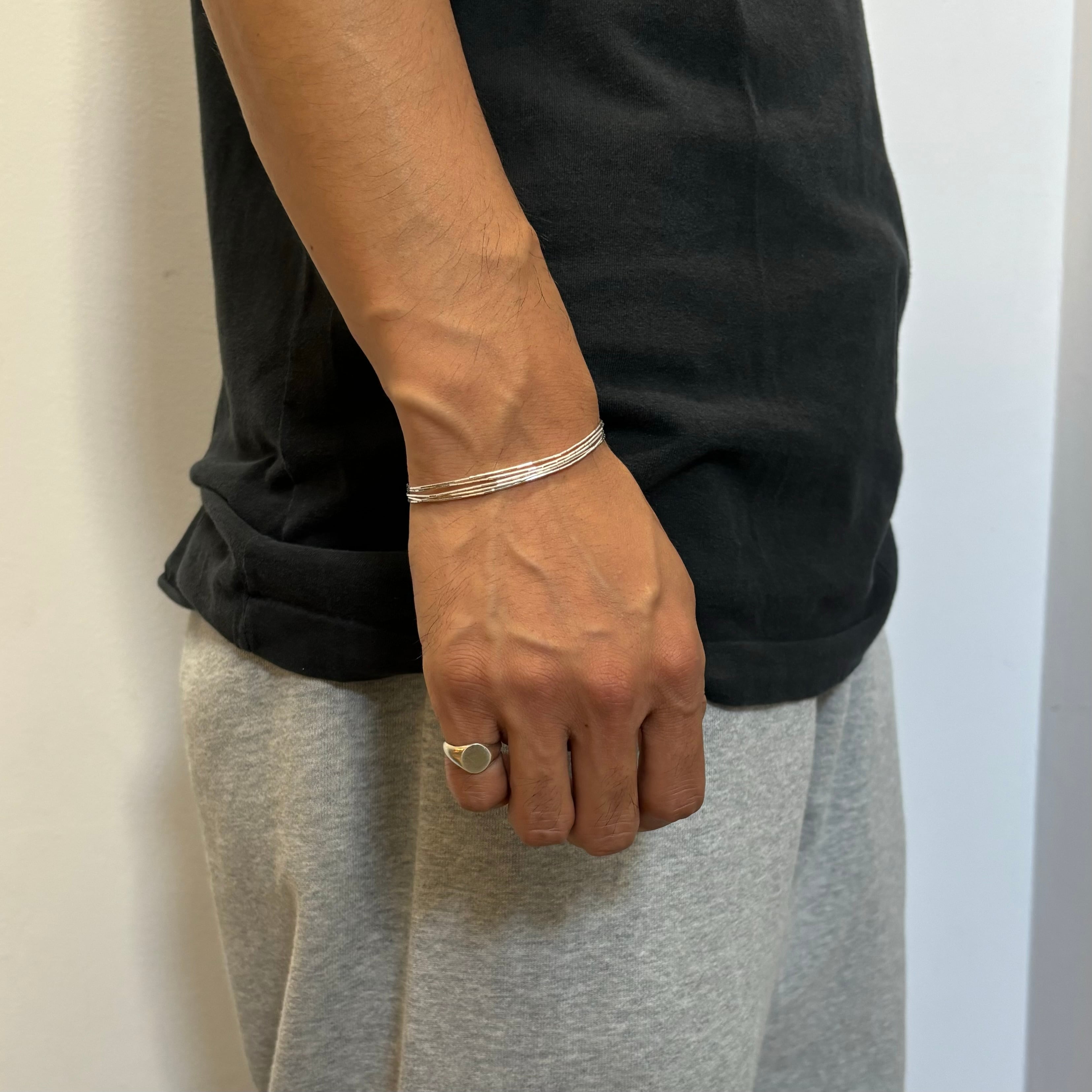 NAVAJO Liquid Silver Bracelet / ナバホ族 インディアンジュエリー
