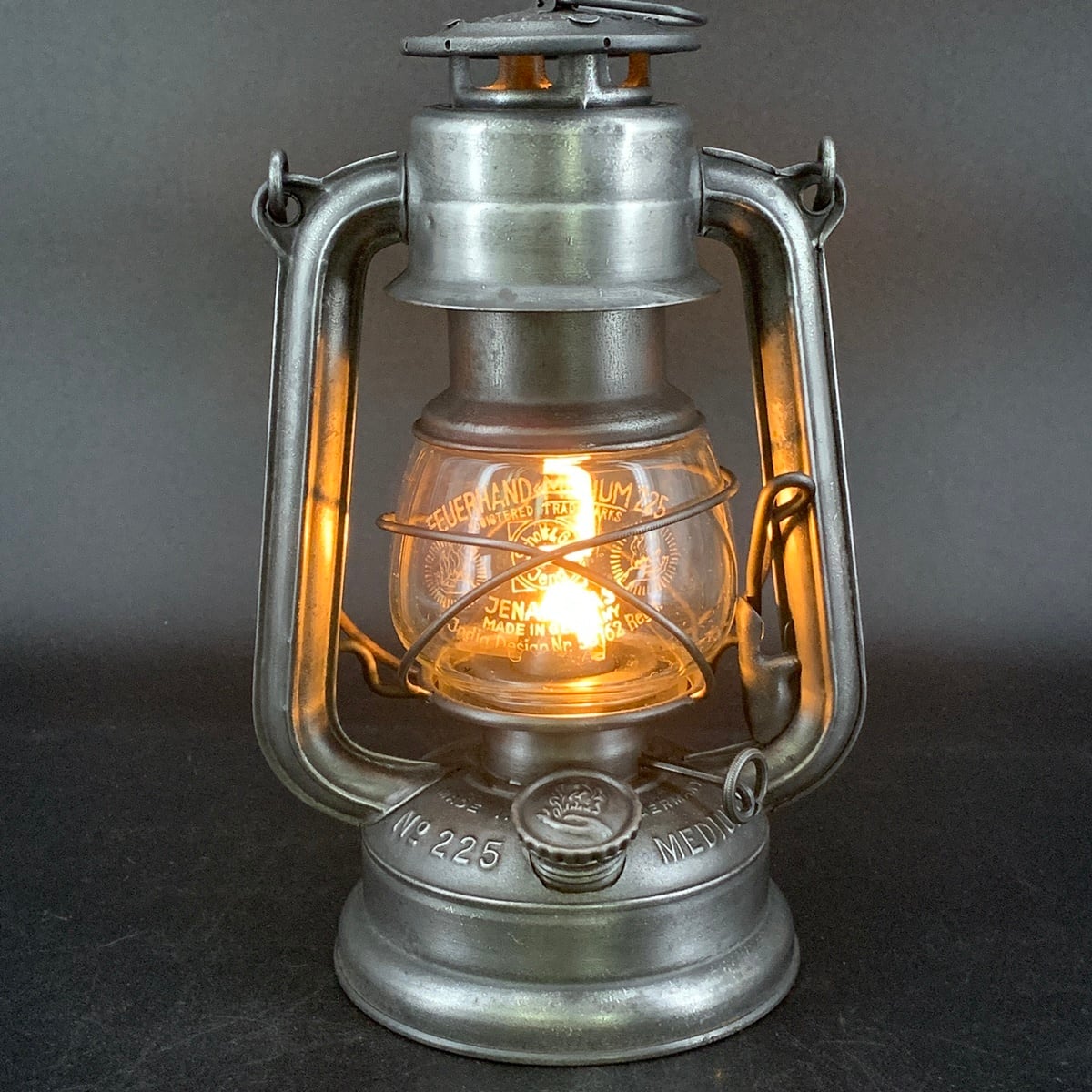 稀少】1930's Feuerhand 225 錫メッキ クリア glass 印字クッキリ