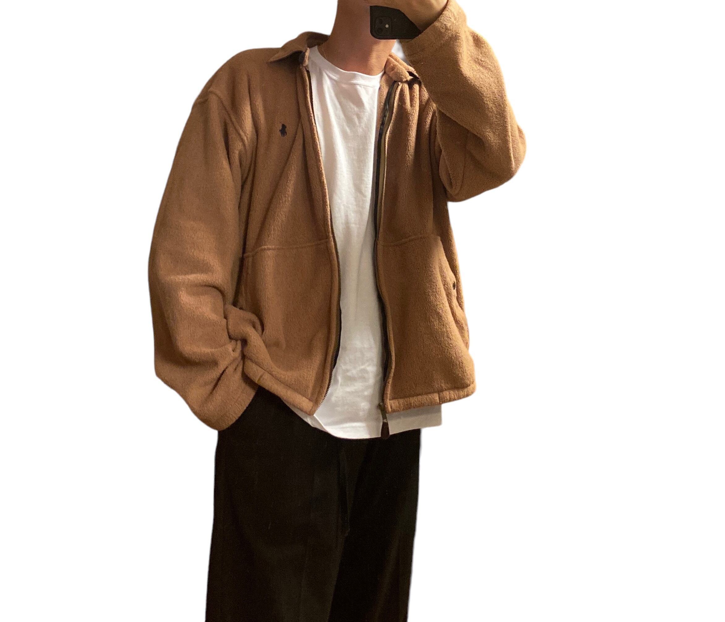 90s Polo by Ralph Lauren fleece drizzler jacket | CLOSE CLOTHES