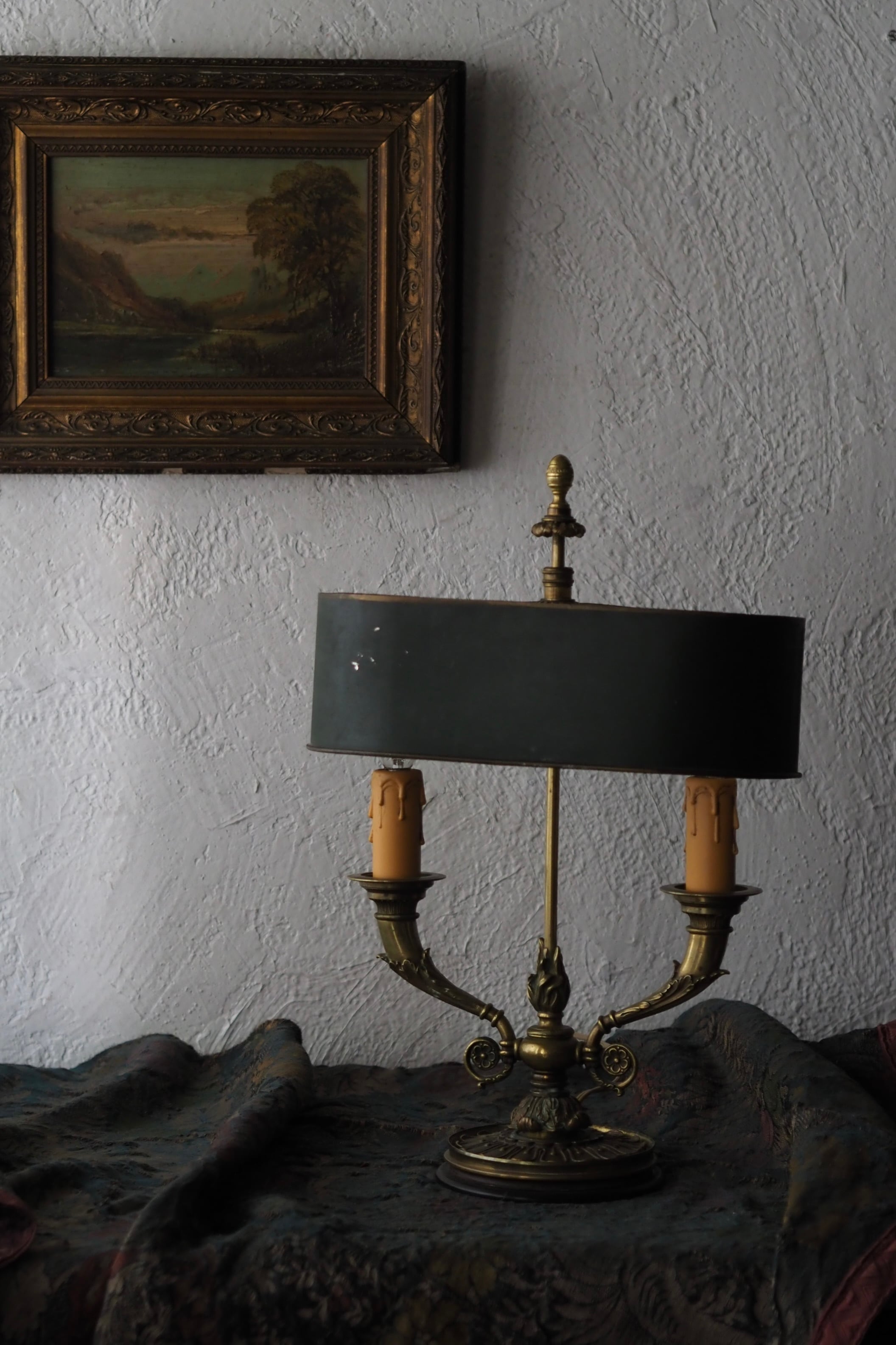 フランス ブイヨットランプ-antique french stand lamp | アンティーク