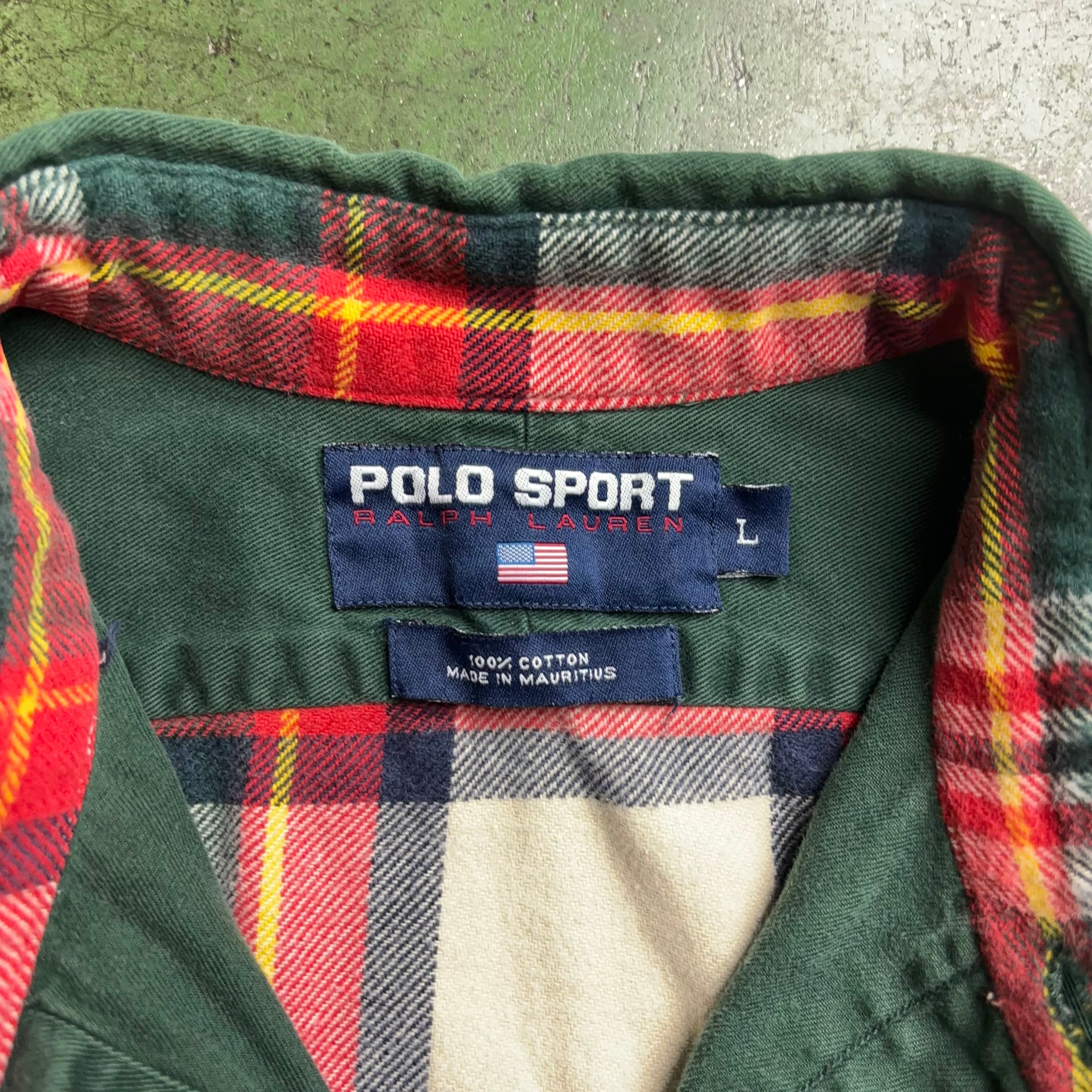 90's POLO SPORT by Ralph Lauren L/S Cotton Shirt 90年代 ポロ